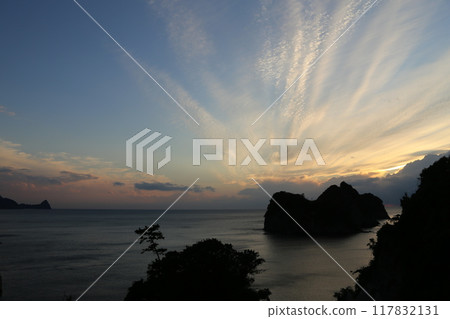 美麗的海灘日落 美麗的海灘日落 117832131