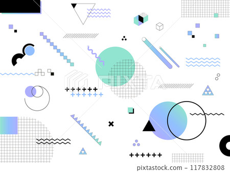 幾何圖形背景素材 117832808
