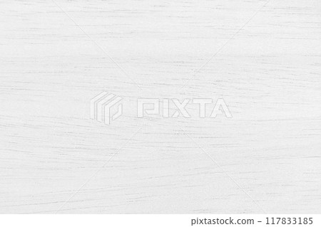 White wooden wall background, texture of bark wood with old natural pattern for design art work, top view of grain timber. 117833185