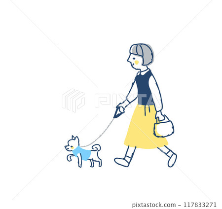 遛狗的女人 遛狗的女人 117833271