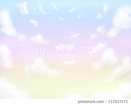 夢幻般的天空背景插畫 117833371