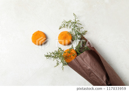 Fried mozzarella, tasty and delicious food, fried food 117833959