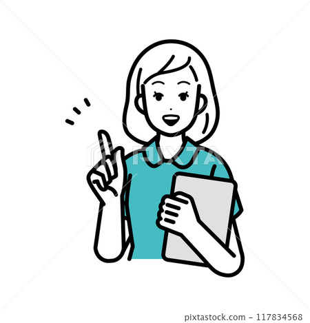 Nurse teaching key points illustration 117834568