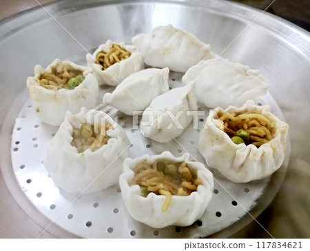 Image of Momos with Maggi filling Image of Momos with Maggi filling 117834621