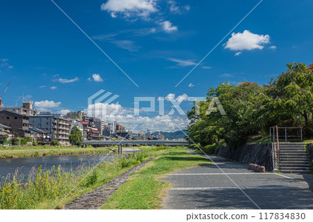 京都鴨川夏景 117834830