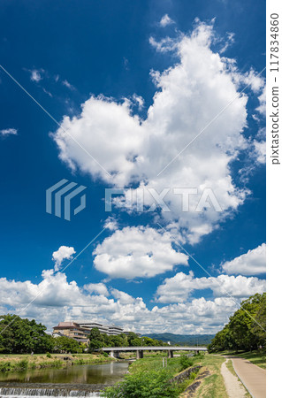 京都鴨川夏景 117834860
