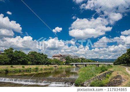 京都鴨川夏景 117834865