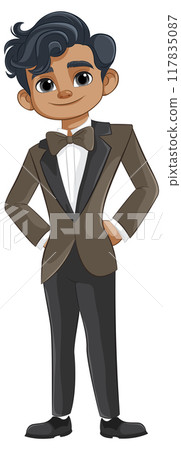 Young Man in Tuxedo 117835087