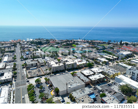 Aerial view of over La Jolla, San Diego, California, USA Aerial view of over La Jolla, San Diego, California, USA 117835551