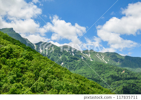 Walking around the foot of Mt. Kurodake in Sounkyo Walking around the foot of Mt. Kurodake in Sounkyo 117835711