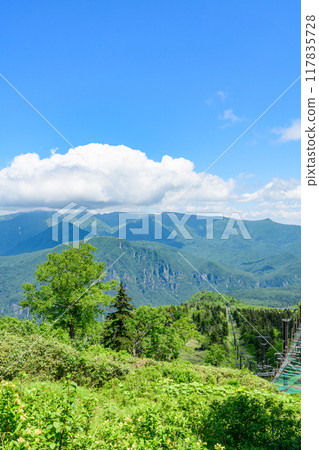 Walking around the foot of Mt. Kurodake in Sounkyo 117835728