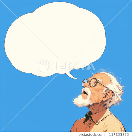 老人思維和言語泡沫 117835853