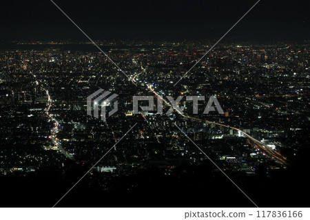 Mount Ikoma_Osaka_Night view③ Mount Ikoma_Osaka_Night view③ 117836166