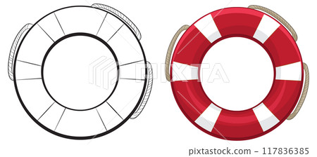 Lifeguard Safety Equipment Illustration 117836385