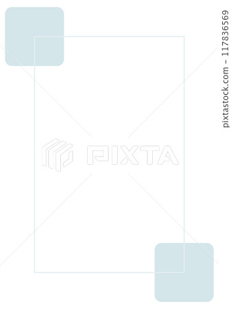 淺藍色框架背景與兩個正方形 117836569