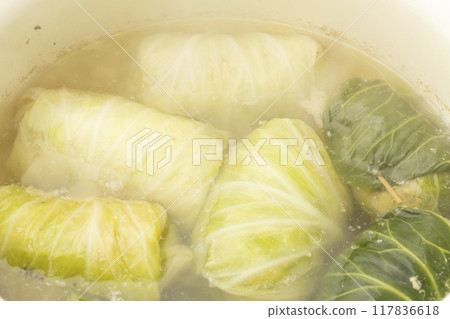 高麗菜捲 - 鍋裡燉的捲心菜捲 117836618
