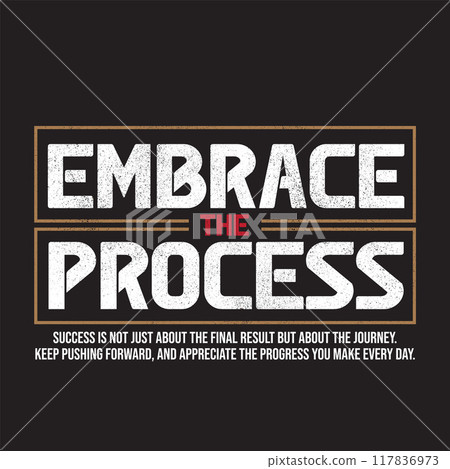 A motivational quote Embrace The Process A motivational quote Embrace The Process 117836973