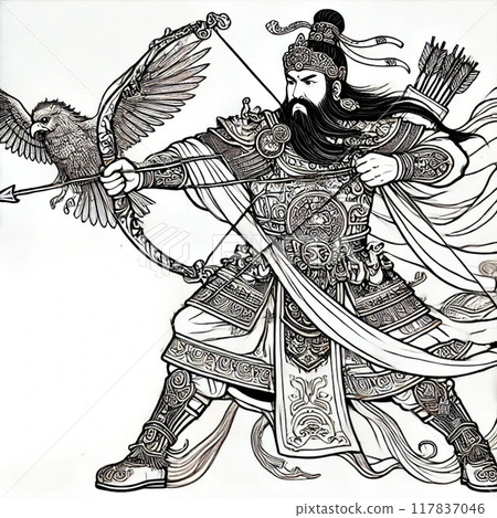 神武天皇的彩頁，可以幫助孩子在玩耍時增強內在的力量。 117837046