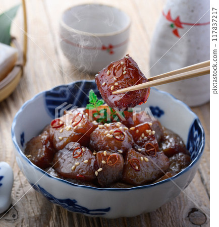 Spicy konnyaku (boiled konnyaku) Spicy konnyaku (boiled konnyaku) 117837217