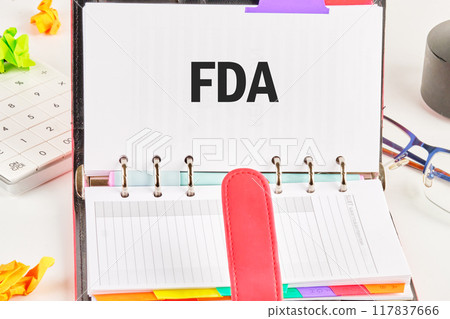 Food and Drug Administration (FDA) is a federal agency of the Department of Health and Human Services. FDA in a business notebook on a free page from entries Food and Drug Administration (FDA) is a federal agency of the Department of Health and Human Services. FDA in a business notebook on a free page from entries 117837666