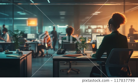Corporate Office Scene Corporate Office Scene 117837799