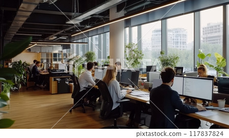 Corporate Office Scene Corporate Office Scene 117837824