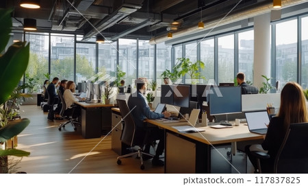 Corporate Office Scene 117837825
