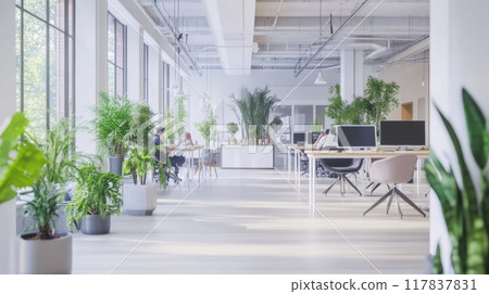 Corporate Office Scene Corporate Office Scene 117837831