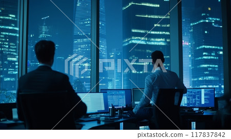 Corporate Office Scene Corporate Office Scene 117837842