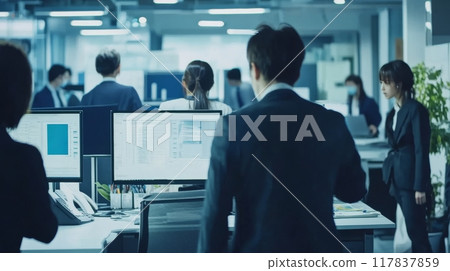 Corporate Office Scene Corporate Office Scene 117837859