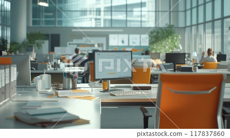 Corporate Office Scene Corporate Office Scene 117837860