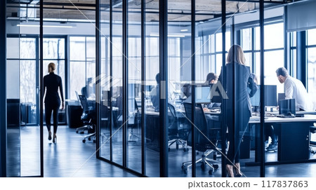Corporate Office Scene 117837863