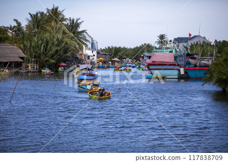 This is the beautiful scenery of Hoi An, a famous tourist attraction in Vietnam. This is the beautiful scenery of Hoi An, a famous tourist attraction in Vietnam. 117838709