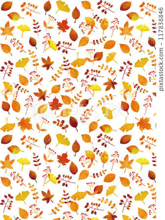 Scandinavian style fallen leaves pattern 2 Scandinavian style fallen leaves pattern 2 117838846