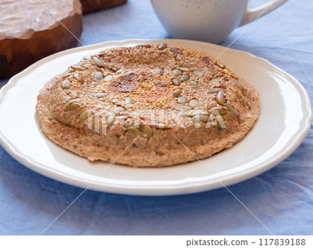 Homemade protein keto bread for breakfast 117839188