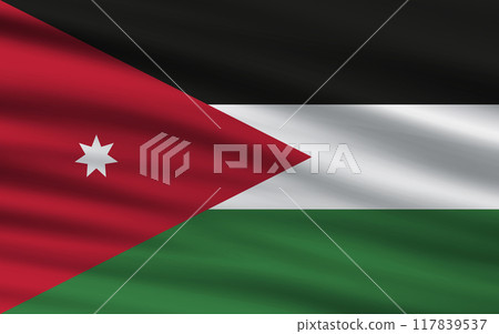 a backdrop of wavy flags from around the world 117839537