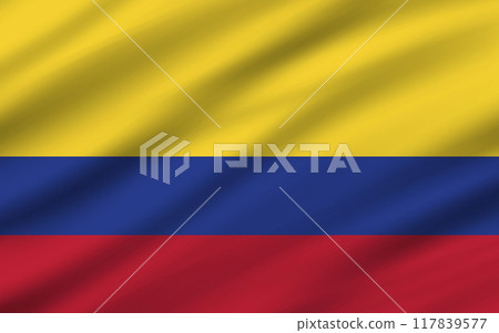 a backdrop of wavy flags from around the world 117839577