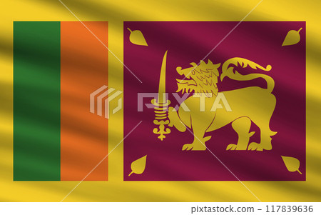 a backdrop of wavy flags from around the world 117839636