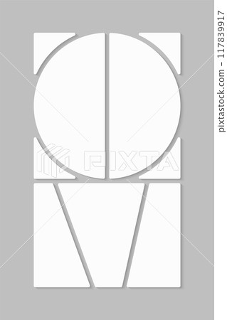 Template collage of five frames, images, photos Template collage of five frames, images, photos 117839917