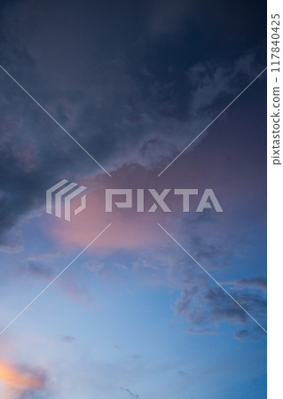 twilight sky with cloud in summer season twilight sky with cloud in summer season 117840425