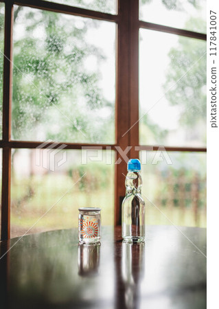 Ramune candy placed on the veranda Ramune candy placed on the veranda 117841007