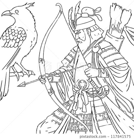 A coloring book of Emperor Jimmu that will help develop toughness in children while they play. A coloring book of Emperor Jimmu that will help develop toughness in children while they play. 117841575