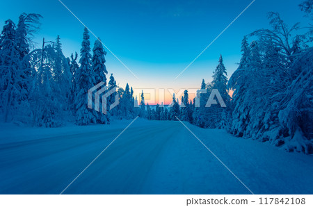 Winter landscape from Sotkamo, Finland. Winter landscape from Sotkamo, Finland. 117842108