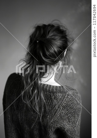 Young Woman Facing Away from Camera 117842694