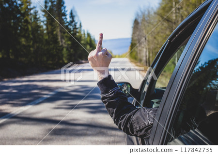 car, woman, automobile 117842735