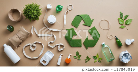 Presentation of ecologically and environmentally compatible products that can be recycled, reused and reprocessed in a circular economy to conserve resources, in the interests of environmental 117843019