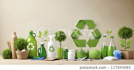 Presentation of ecologically and environmentally compatible products that can be recycled, reused and reprocessed in a circular economy to conserve resources, in the interests of environmental Presentation of ecologically and environmentally compatible products that can be recycled, reused and reprocessed in a circular economy to conserve resources, in the interests of environmental 117843065