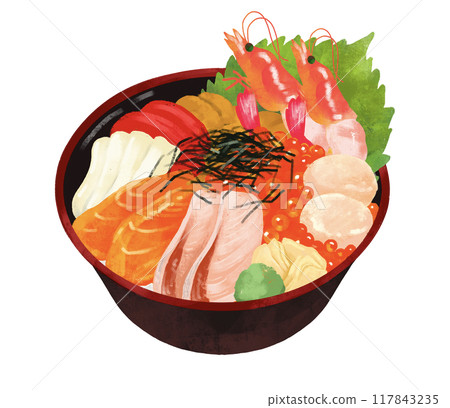 Gorgeous seafood bowl Gorgeous seafood bowl 117843235