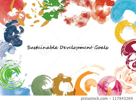 Doodle-style abstract frame of SDGs diversity image Doodle-style abstract frame of SDGs diversity image 117843269