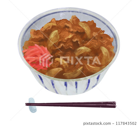 牛肉碗的插圖 117843502